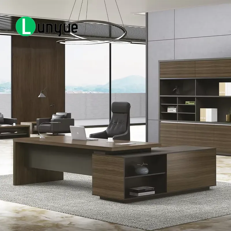 Desk Setup Corner - Modern L Shaped Executive Desk Large