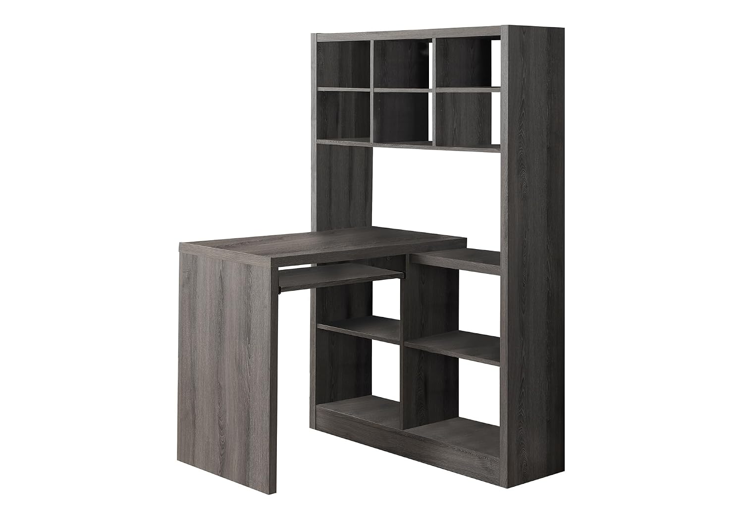 Desk Setup Corner - Corner Desk with Adjustable Shelves &