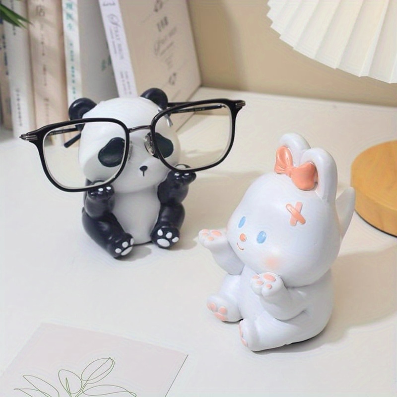 Desk Setup Home Office - 1Pc Cute Panda Glasses Display Stand