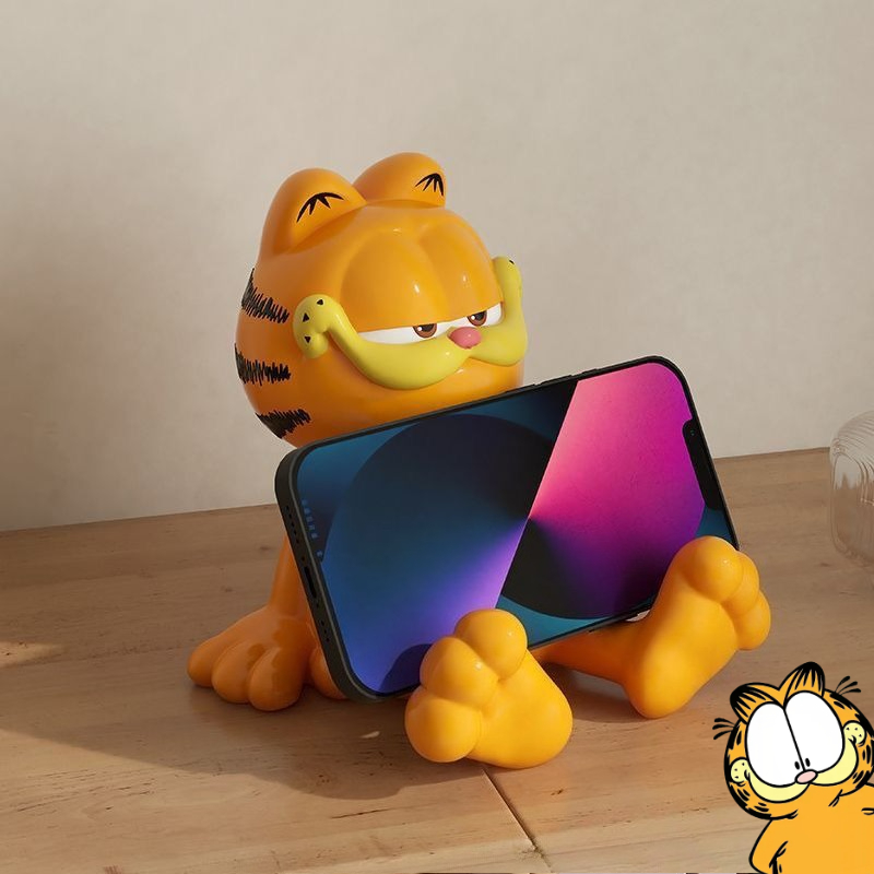 Desk Setup Home Office - Garfield anime cartoon cute doll plush