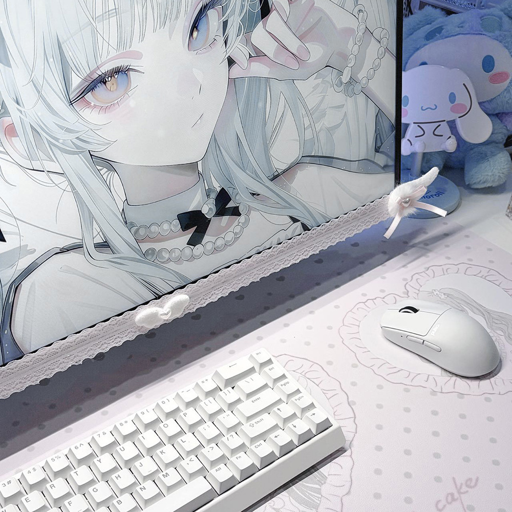 New Screen Decor White Lace Mo - огляд і ціна Desk Setup Home Office