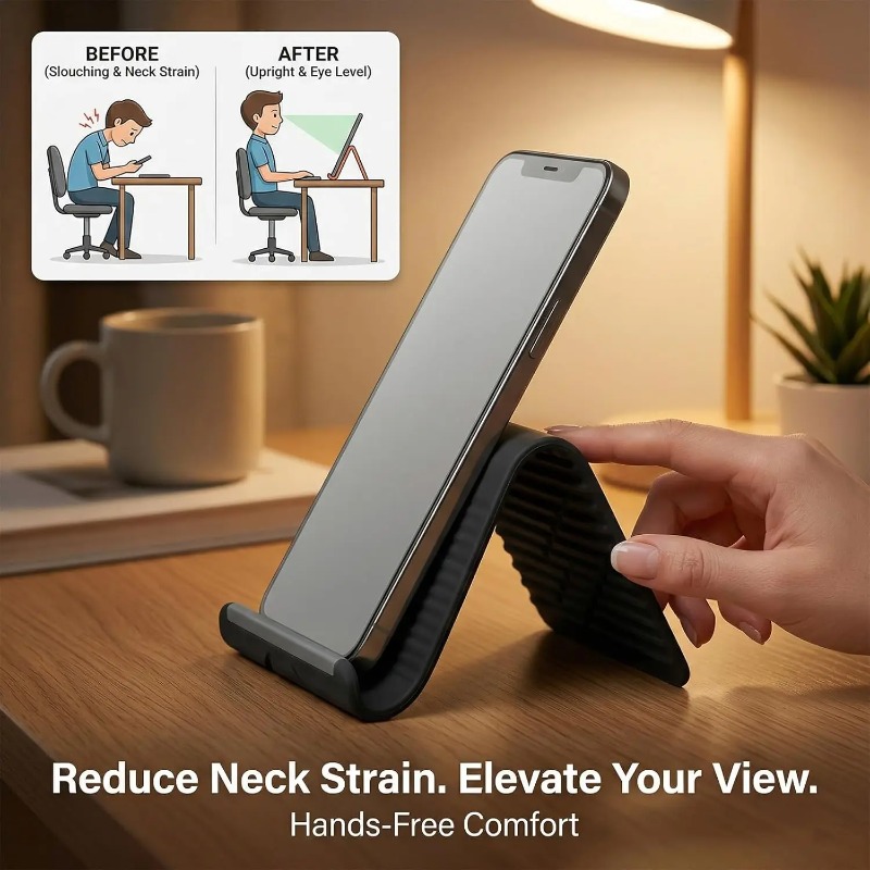 Flexible Foldable Silicone Pho - огляд і ціна Desk Setup Home Office