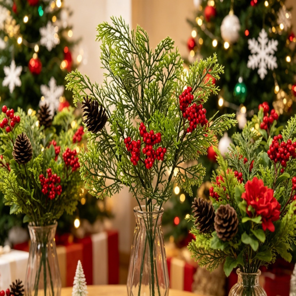 Artificial Christmas Greenery  - огляд і ціна Desk Setup At Home