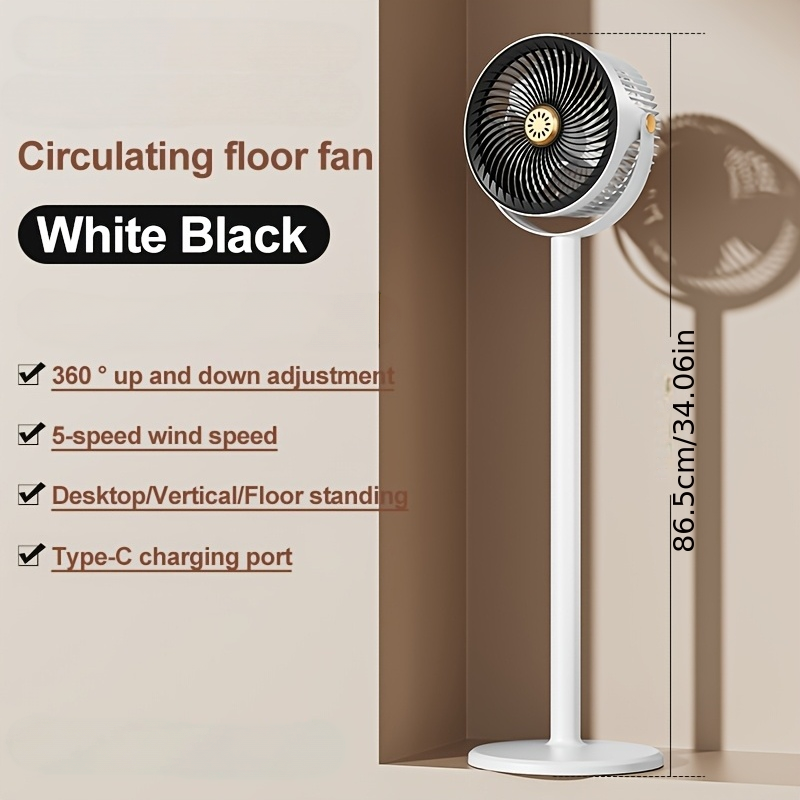 Type-C Rechargeable Floor Circ - огляд і ціна Desk Setup Home Office