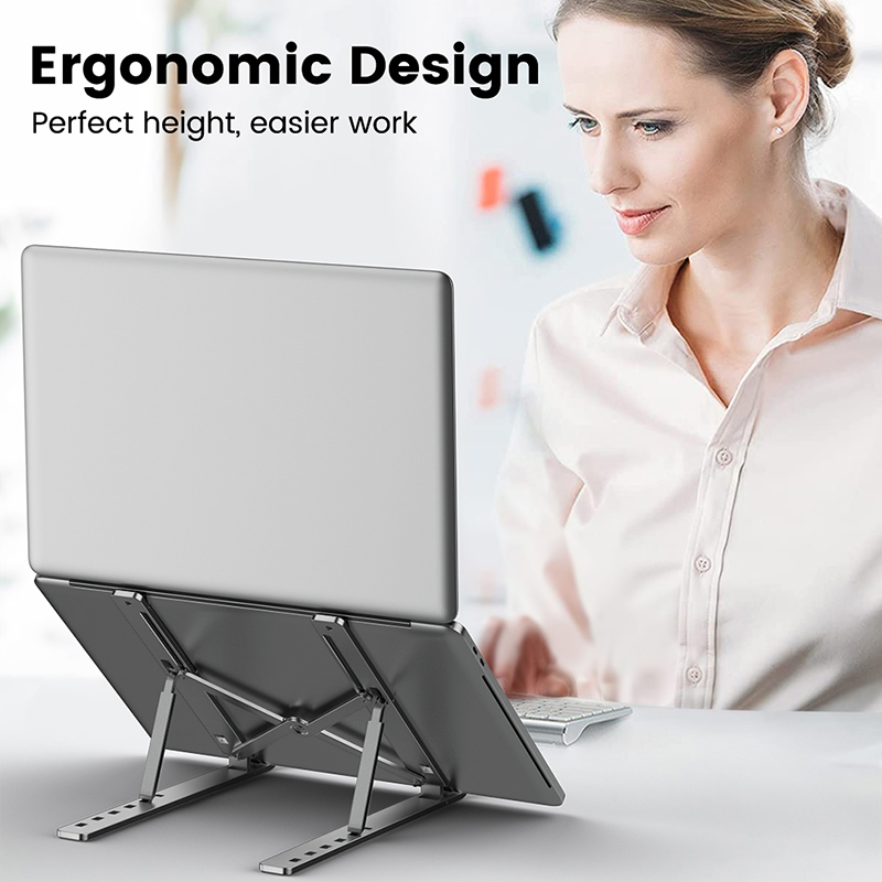 Metal Portable Foldable Laptop - огляд і ціна Desk Setup Macbook