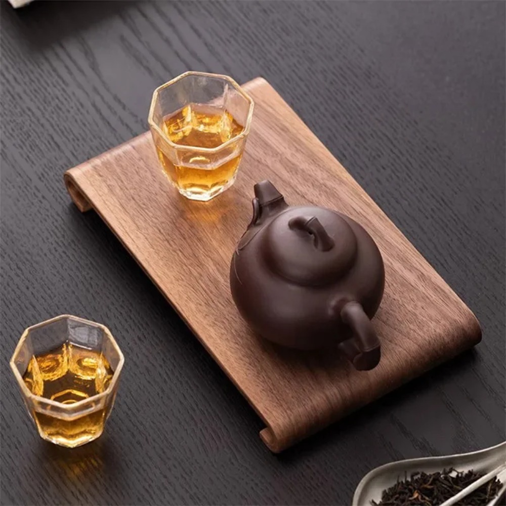 Wooden Coffee Tea Tray Rectang - огляд і ціна Desk Setup At Home