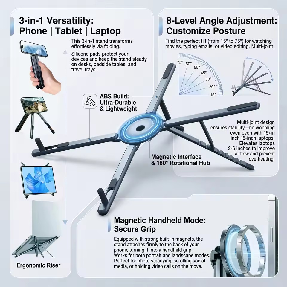 Portable Magnetic Phone Holder - огляд і ціна Desk Setup At Home