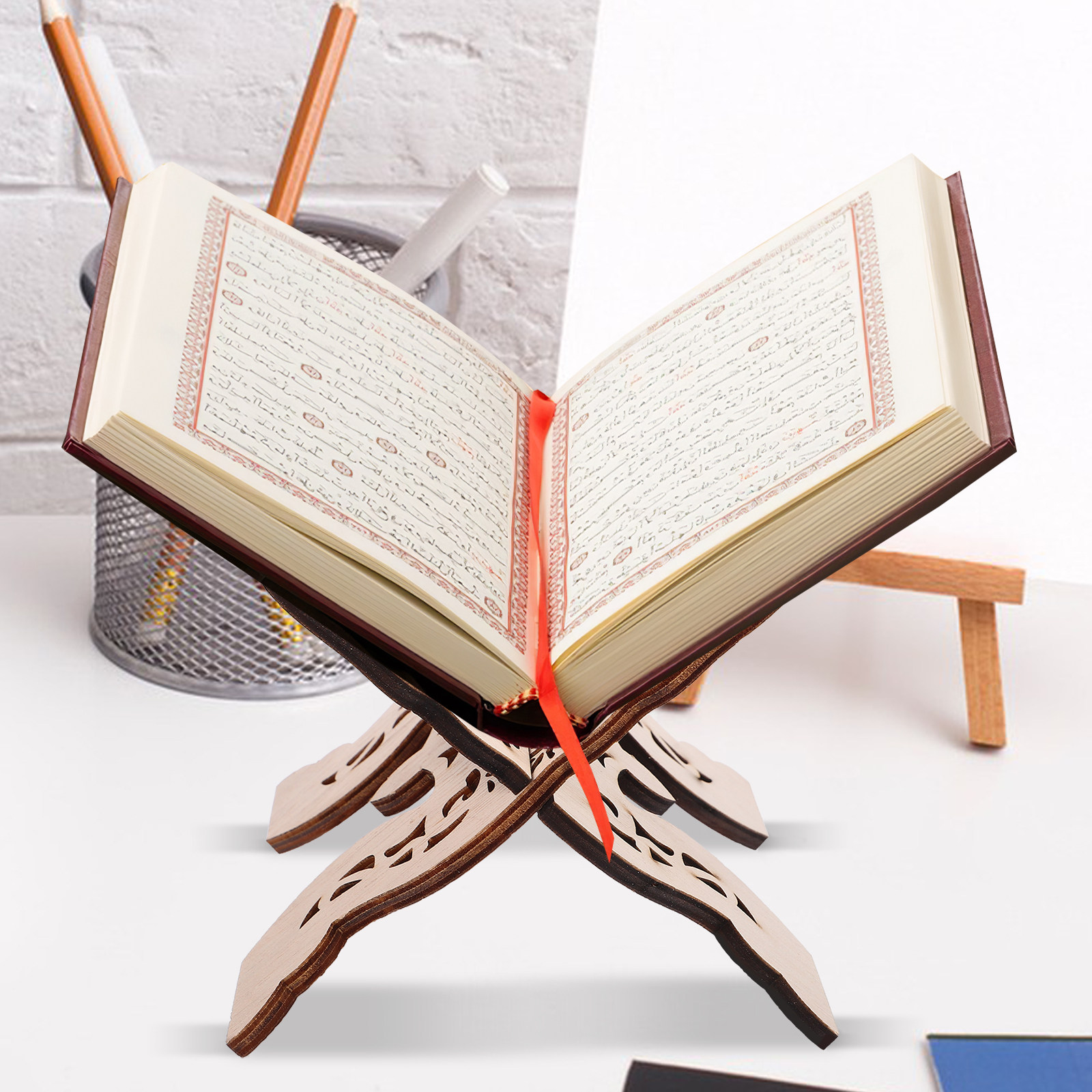 Wooden Desktop Reading Stand B - огляд і ціна Desk Setup At Home