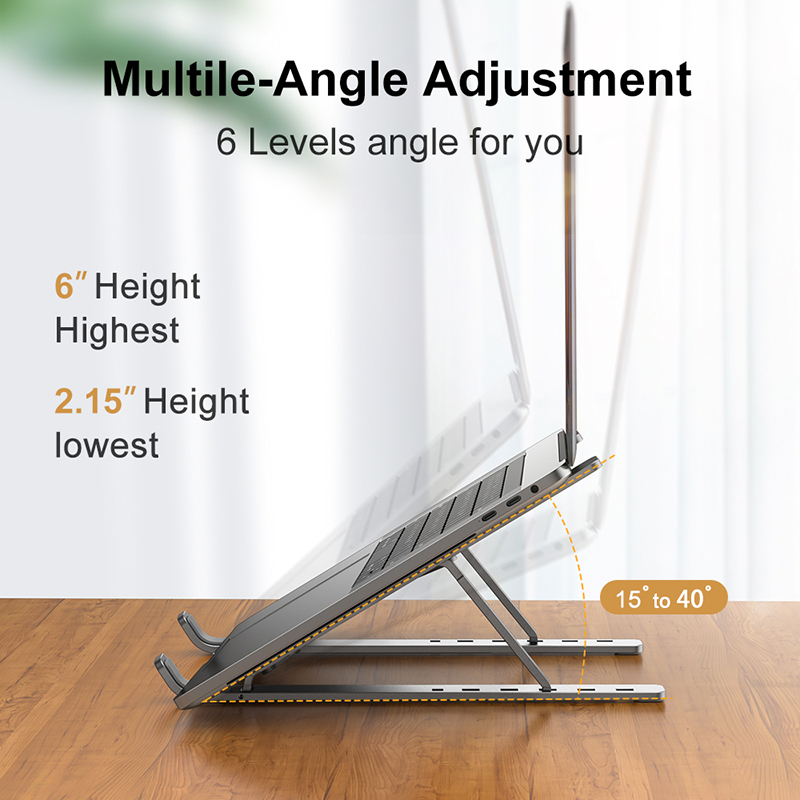 Foldable Aluminum Laptop Stand - огляд і ціна Desk Setup Macbook