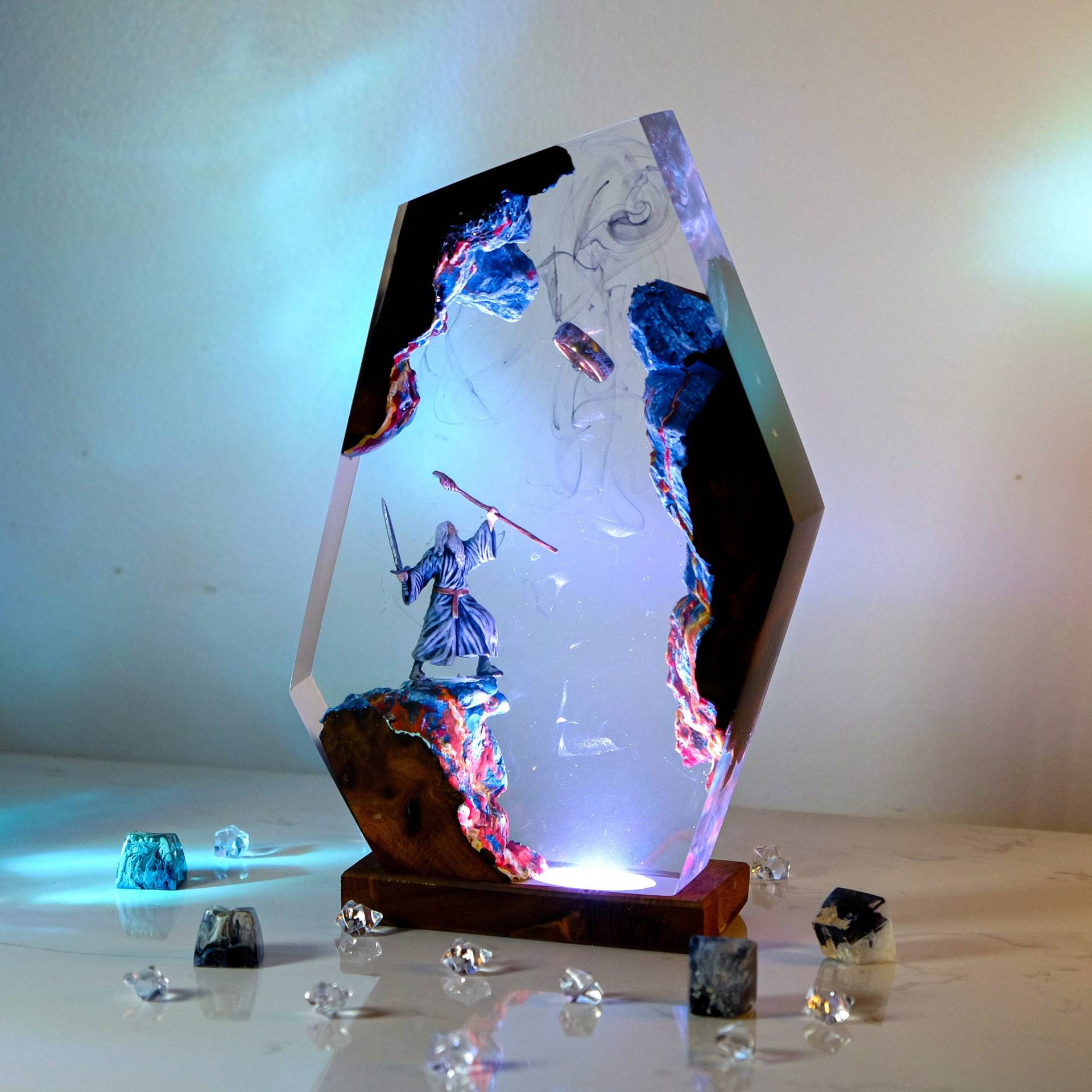 Movie Scence Figure Table Resi - огляд і ціна Desk Setup At Home