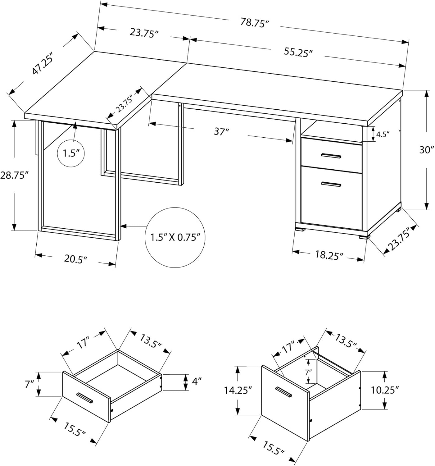 I 7257 Computer Desk, Home Off - огляд і ціна Desk Setup Corner