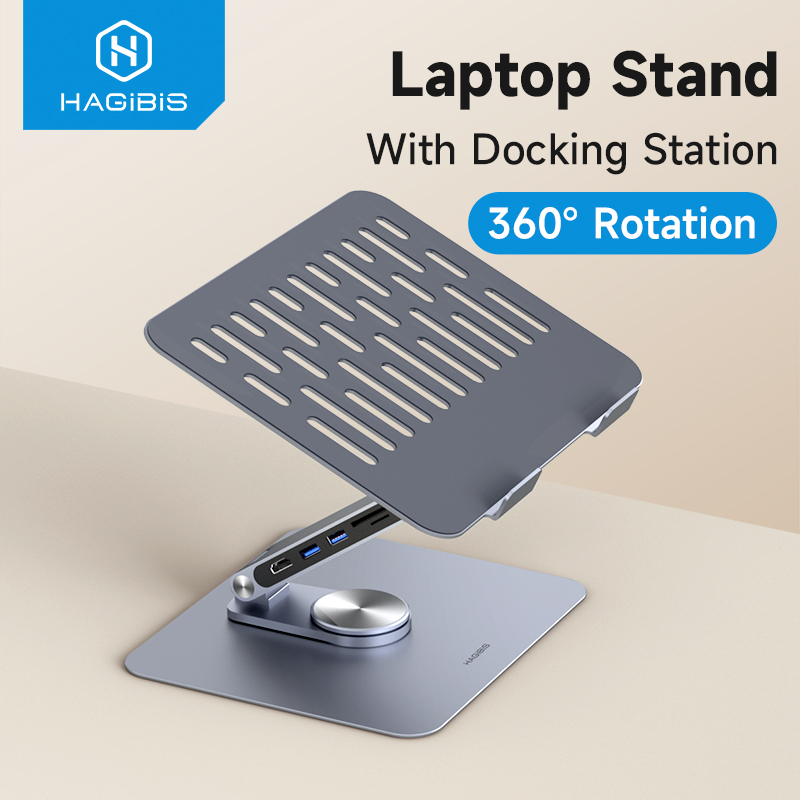 Hagibis Adjustable Aluminum La - огляд і ціна Desk Setup Macbook