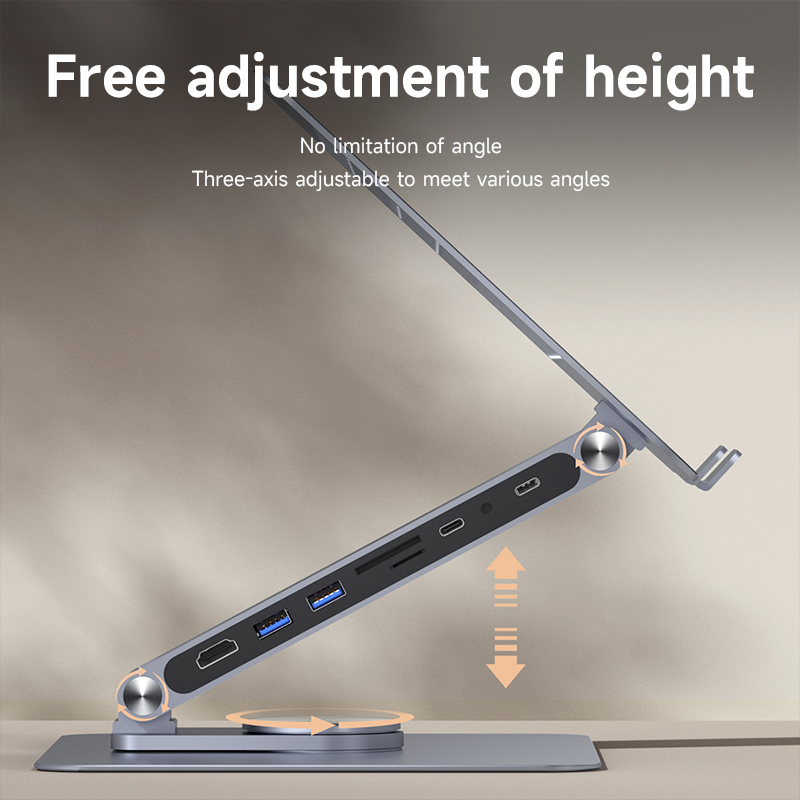 Hagibis Adjustable Aluminum La - огляд і ціна Desk Setup Macbook