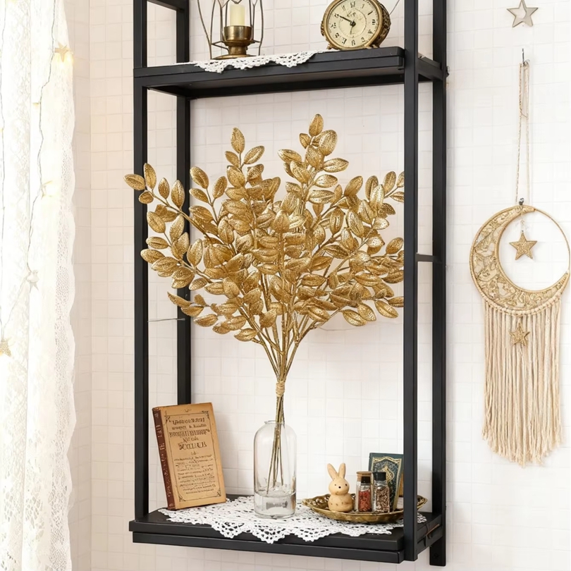 10Pcs Artificial Plants Golden - огляд і ціна Desk Setup At Home
