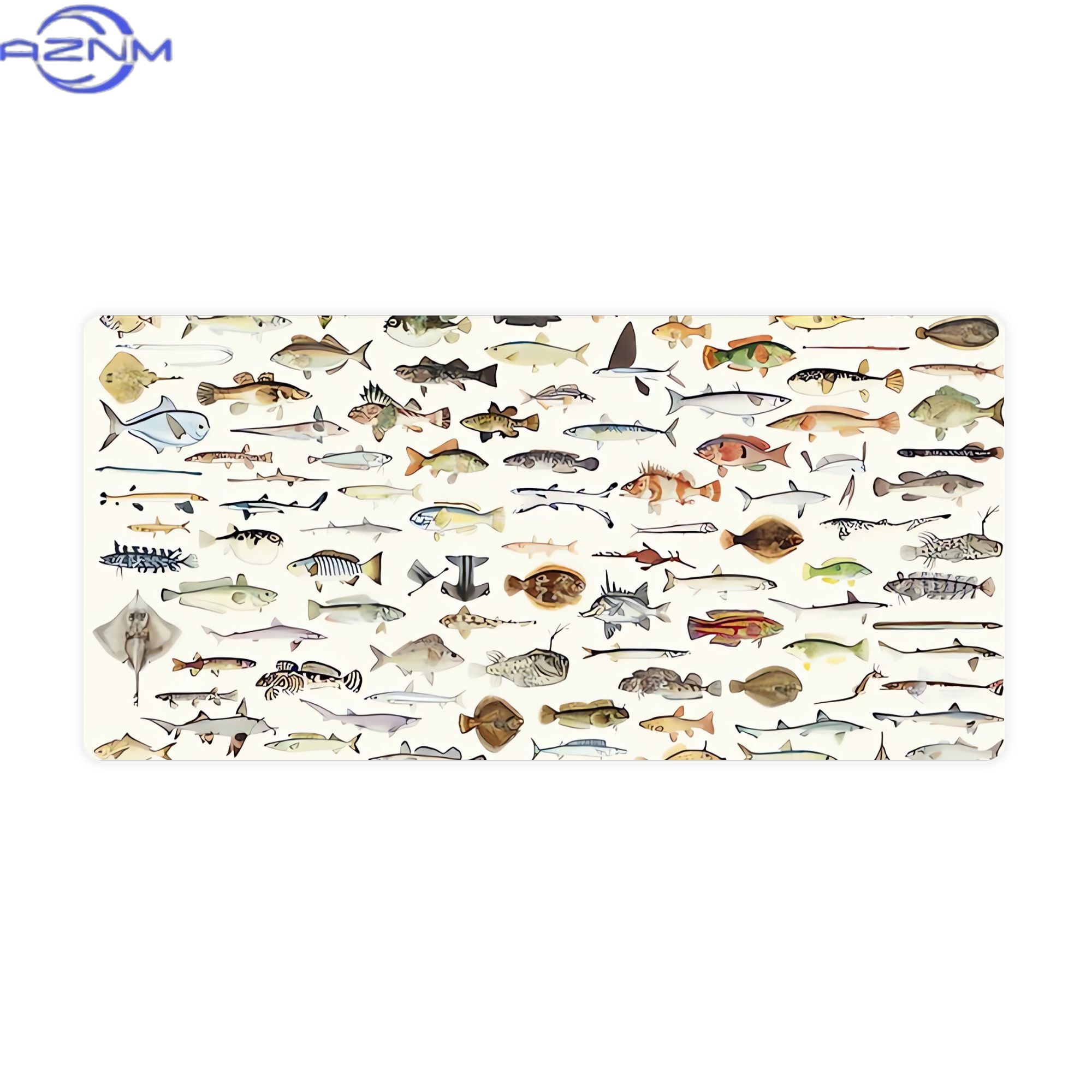 Fish Desk Mat for Mood Lightin - огляд і ціна Desk Setup Corner