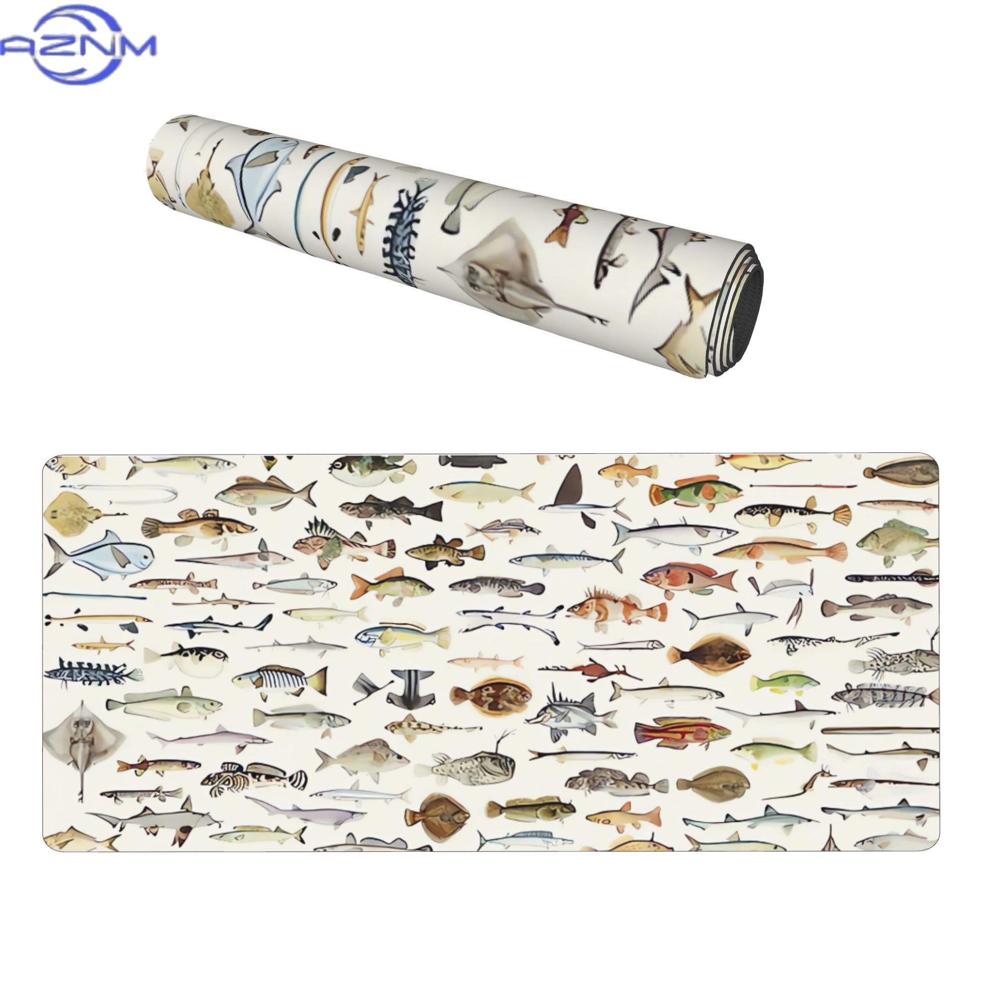 Fish Desk Mat for Mood Lightin - огляд і ціна Desk Setup Corner