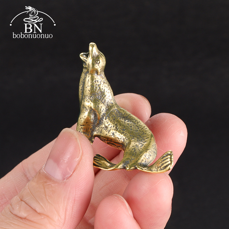 Metal Brass Sea Lion Animal Fi - огляд і ціна Desk Setup At Home