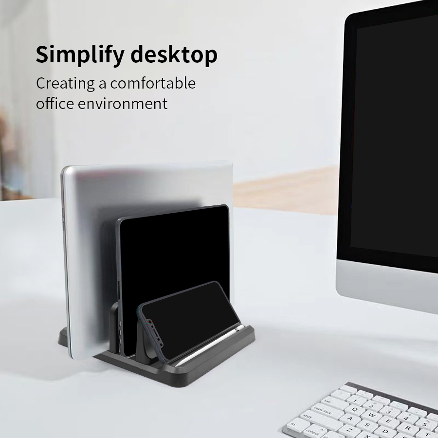 Vertical Laptop Stand Plastic  - огляд і ціна Desk Setup Macbook